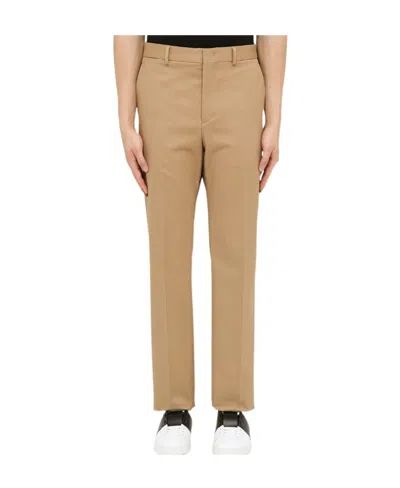 Valentino Logo Casual Trousers In Nude