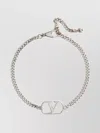 Valentino Logo Chain Link Bracelet