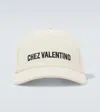 Valentino Garavani Ivory Cotton Baseball Cap With Adjustable Embroidered Logo In Weiss