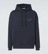 Valentino Hooded Sweatshirt With In Blue