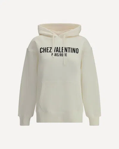 VALENTINO LOGO COTTON HOODIE