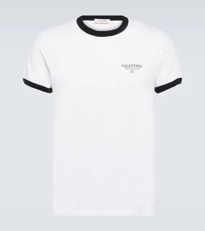 VALENTINO LOGO COTTON JERSEY T-SHIRT