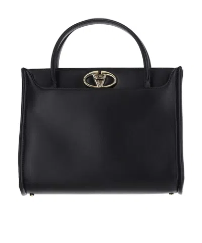 VALENTINO GARAVANI VLOGO LOCKER SMALL CALFSKIN HANDBAG