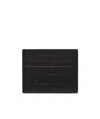 Valentino Logo Debossed Cardholder In Black