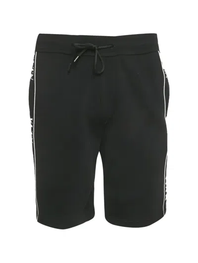 Pre-owned Valentino Logo-detail Drawstring Shorts In Black