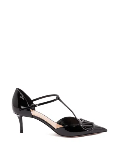 Valentino Garavani Valentino Vlogo Signature Slingback Pumps In Black