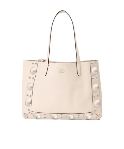 Valentino Garavani Logo Detail Tote Bag In Orange