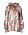 Valentino Logo Detailed Bowed Neck Blouse In Multi