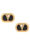 Valentino Ovalette Earrings In Gold