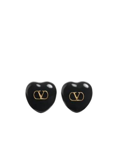 VALENTINO GARAVANI VALENTINO COEUR ROYAL VLOGO SIGNATURE EARRINGS