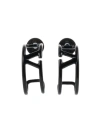 Valentino Logo Earrings In Black