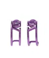 Valentino Logo Earrings In Purple