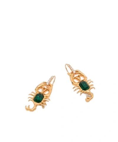Valentino Garavani Logo Earrings In Gold