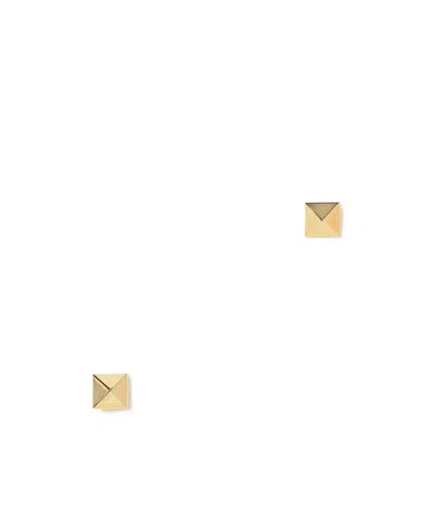 Valentino Garavani Logo Earrings In Yellow
