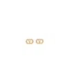 Valentino Logo Earrings In Yellow