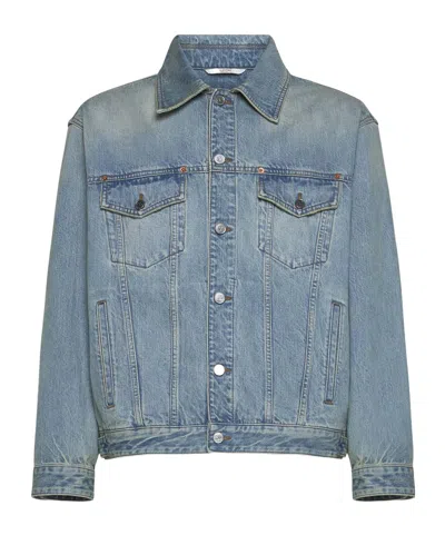 VALENTINO VALENTINO	BUTTONED LONG-SLEEVED DENIM JACKET