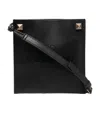 Valentino Logo-embossed Messenger Bag In Black