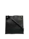 Valentino Logo-embossed Messenger Bag In Black