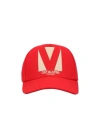 Valentino Logoed Baseball Hat In Red
