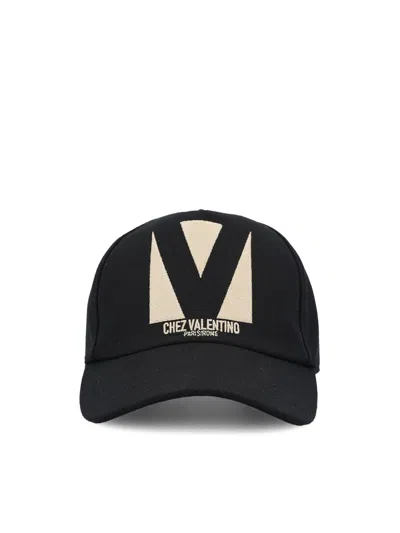 VALENTINO GARAVANI LOGO EMBROIDERED BASEBALL CAP