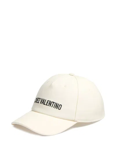 Valentino Garavani Logo-embroidered Cap In Neutrals