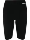 Valentino Logo-embroidered Cycling Shorts In Black