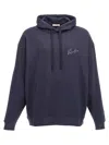 Valentino Hooded Sweatshirt With In Blue