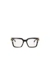 Valentino V-side - Black Swirl / Light Gold Glasses In White