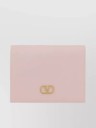 Valentino Garavani Logo Foldable Leather Wallet