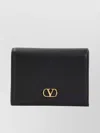 Valentino Womens Vlogo Signature Leather Wallet Nero
