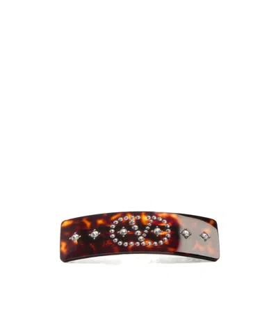 Valentino Garavani Logo Hairpin In Multi-color