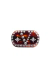 Valentino Garavani Tortoiseshell Green Hair Clip With Crystals And Gold Details Women In Yellow