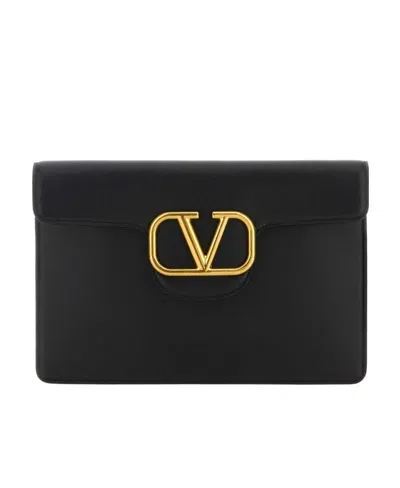Valentino Garavani Logo Hand-held Bag In Yellow