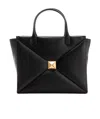 Valentino Logo Handbag In Black