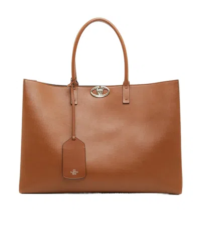 Valentino Garavani Logo Handbag In Brown