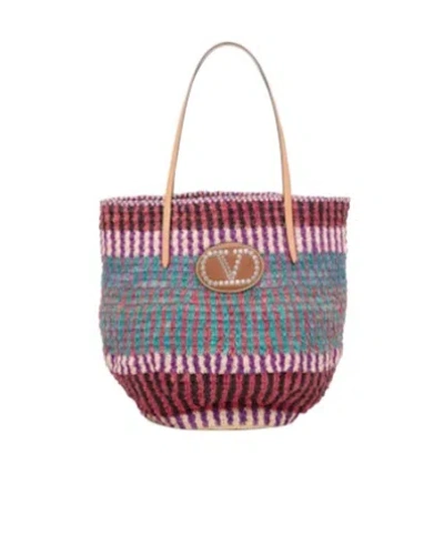 Valentino Garavani Logo Handbag In Multicolor