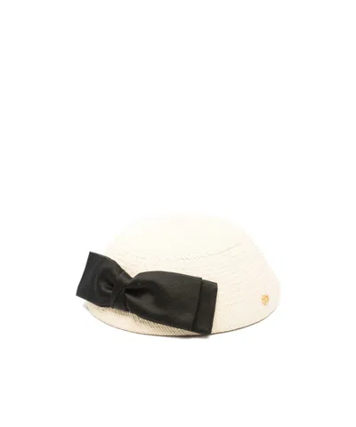VALENTINO GARAVANI BOW-DETAIL WOVEN HAT