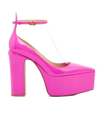 Valentino Garavani Logo High Heels In Pink