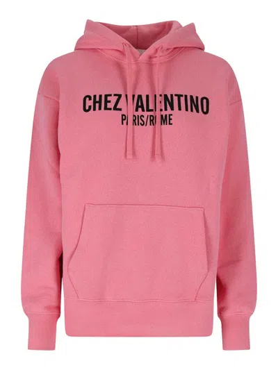 VALENTINO LOGO HOODED SWEATSHIRT