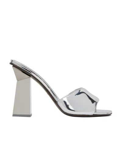 Valentino Garavani Logo Insole High-heeled Sandals In White