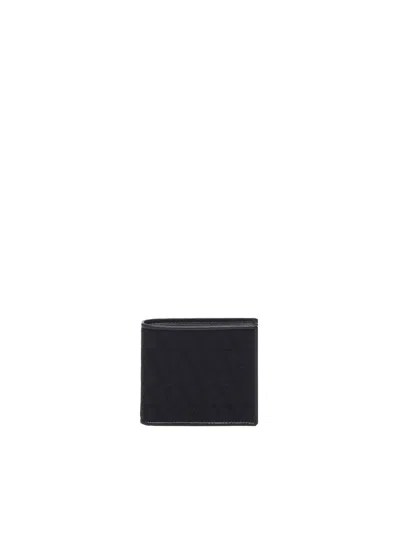 Valentino Garavani Logo Jacquard Bifold Wallet In Black