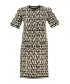 Valentino Toile Iconographe Jacquard Minidress In Nude