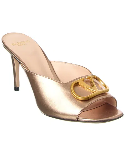 Valentino Garavani Valentino Vlogo Signature 80 Leather Sandal In Animal Print