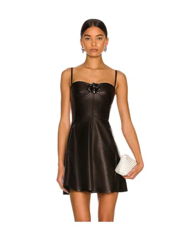 Valentino Logo Mini Dress In Black