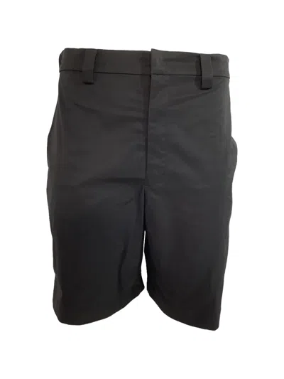 Pre-owned Valentino Logo-patch Bermuda Shorts In Black