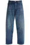 Valentino Wide-legged Cropped Jeans With A Relaxed In Blue
