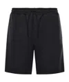 Valentino Logo Patch Drawstring Shorts In Black