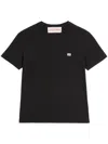 Valentino T-shirt With Signature Vlogo In Black