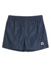 Valentino Garavani Nylon Swim Shorts In Blue