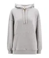 Valentino Oversized Hoodie With Hood In Gray